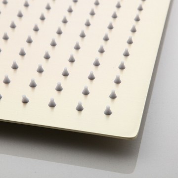 20cm grote douchekop brushed gold