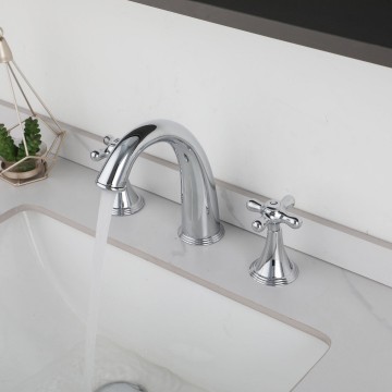 3 delige chroom kraan