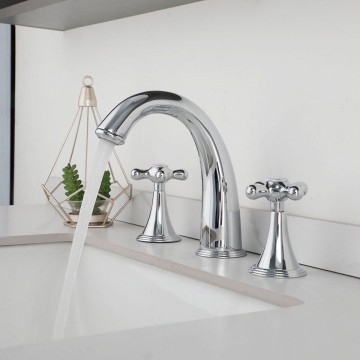 3 delige chroom meng kraan