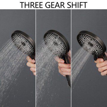 3 standen gun metal handdouche