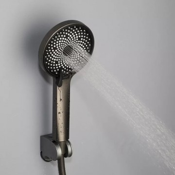 3 standen handdouche gun metal