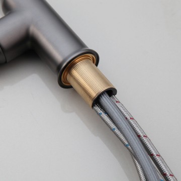 32mm draadbuis gun metal keukenkraan