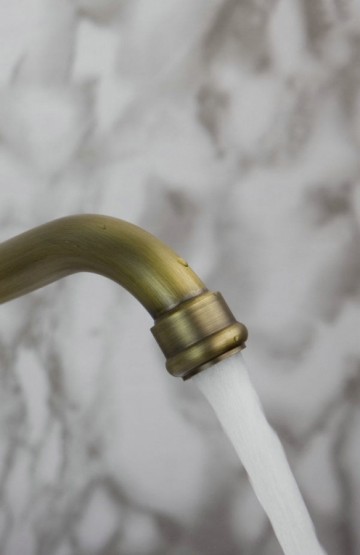 Nostalgische wastafelkraan Klassiek model Brons antiek