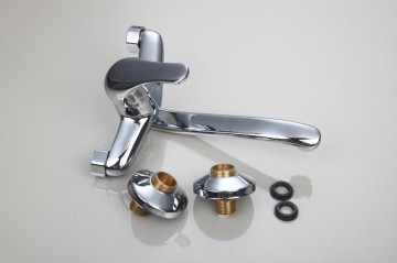 Badkraan chroom met extra lange draaibare uitloop(mond)