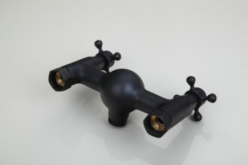 Retro zwart Olie brons opbouw douche met douchekop 20 CM retro handdouche met keramiek