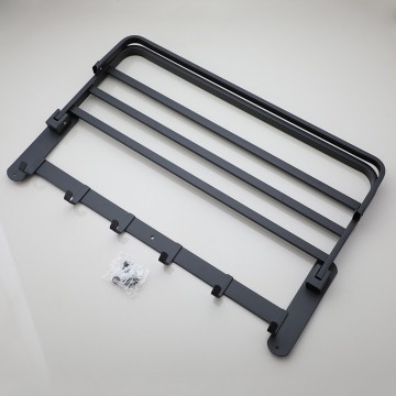 mooi zwart handdoekrek