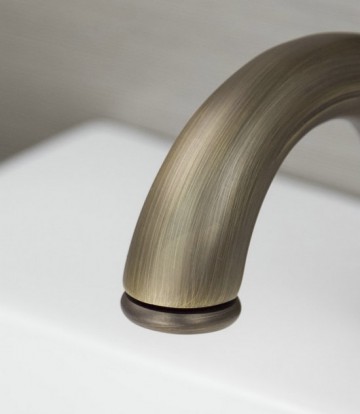 Klassieke bronzen wastafelkraan Antiek messing brons look nostalgische kraan