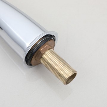 Aansluiting 3 delige chroom kraan