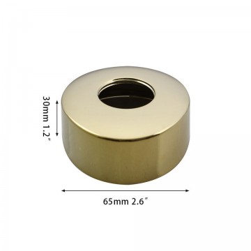 Afmeting 30mm goudkleurige bad rozet