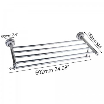 Afmeting chroom landelijk badkamer rek