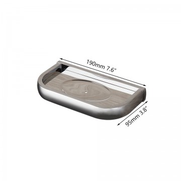 Afmeting chroom zeepbakje