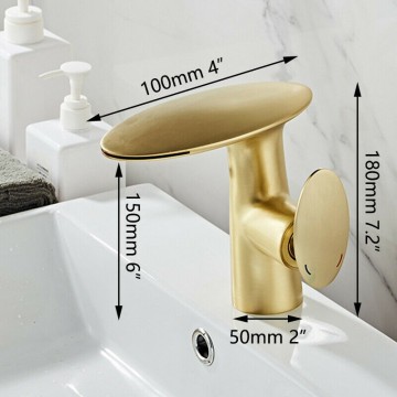 Afmeting gouden watrval mengkraan