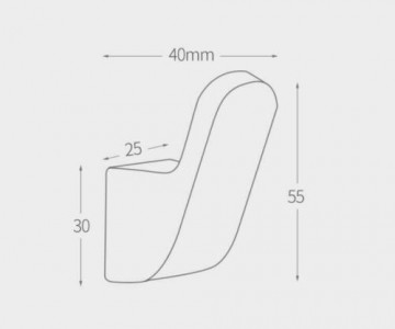 Afmeting handdoek haak