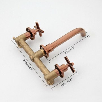 Afmeting inbouw kraan wastafel rose goud