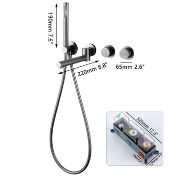 Afmeting inbouw kraan