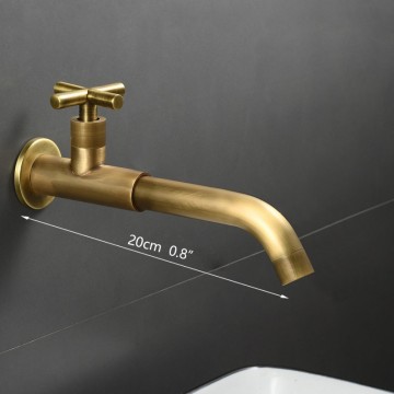 Afmeting koud water kraan bronskleurig