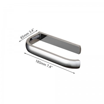 Afmeting moderne chroom wc rol houder