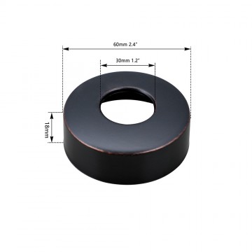 Afmeting olie bronzen rozet