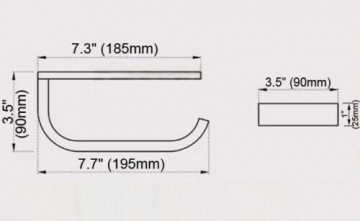 Afmeting rose gouden wc rol houder muurbevestiging
