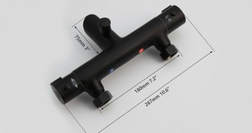 Afmeting zwarte bad kraan 0