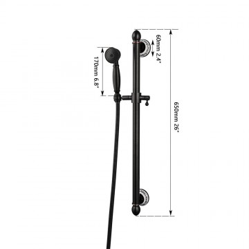 Afmetingen glijstang olie brons landelijk