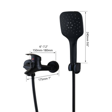 Afmetingen zwarte kraan