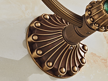 Afwerk rozet brons handdoekhaakje