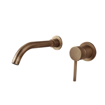 B302 bronskleurige inbouw wastafelkraan