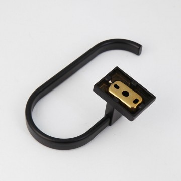 B363 zwarte moderne wc rol houder