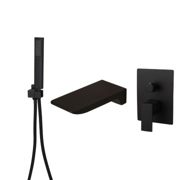 B508 zwarte watervalkraan badkraan