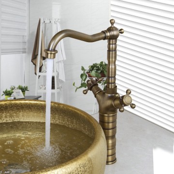 B569 hoge bronskleurige wastafelkraan mengkraan