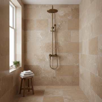Badique bronskleur regendouche opbouw b90 2