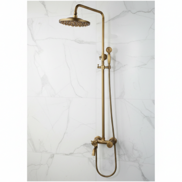Badique bronskleur regendouche opbouw b90 3