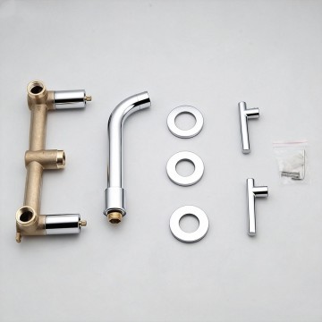 Badique chroom inbouw muurkraan mengkraan 2