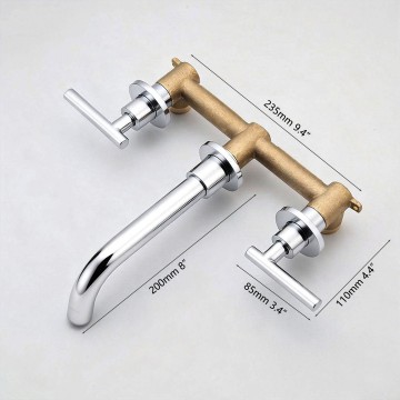 Badique chroom inbouw muurkraan mengkraan 4