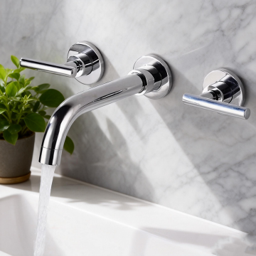 Badique chroom inbouw muurkraan mengkraan 6