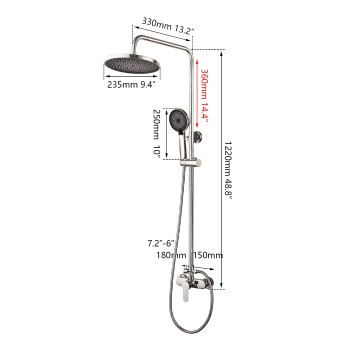 Badique chroom regendouche mengkraan 4