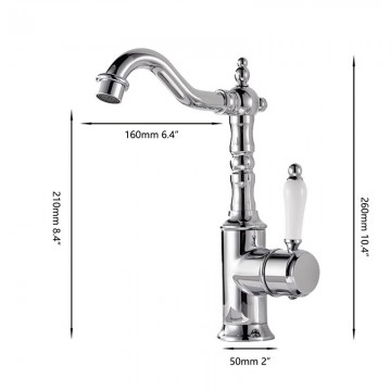Badique chroom wastafelkraan mengkraan 2
