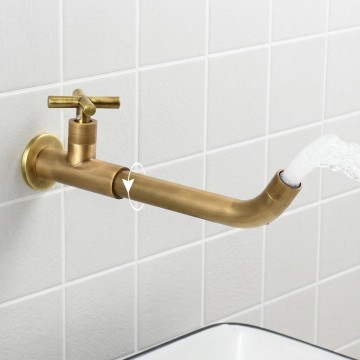 Badique koudwater muurkraan draaibaare hals 1