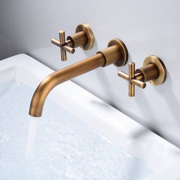 Badique muurkraan bronskleur landelijk 9