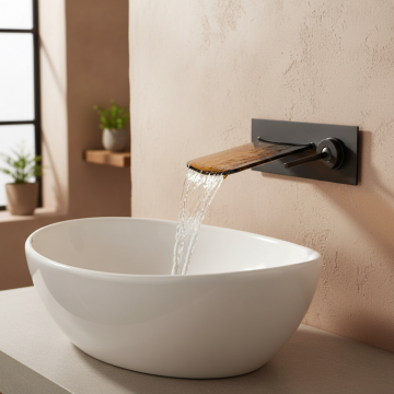 Badique olie bronzen watervalkraan inbouw kraan 4