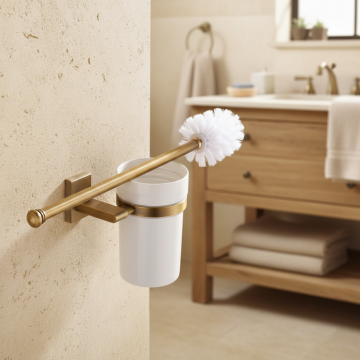 Badique toiletborstel bronskleur landelijk 1