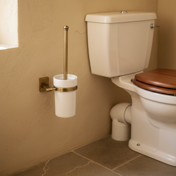 Badique toiletborstel bronskleur landelijk 3