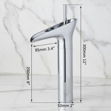 Badique watervalkraan chroom mengkraan 8