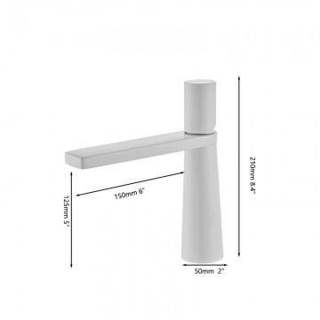 Badique witte wastafelkraan mengkraan 2