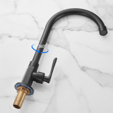 Badique zwarte koud water kraan landelijk 1