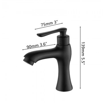 Badique zwarte koudwater kraan b274 4