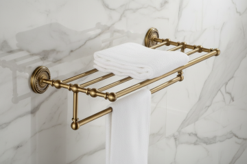 Badiquebronskleurigehanddoekrekbadkamerrek9