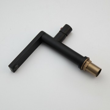 Badkamer kraan zwart met 1 draaiknop