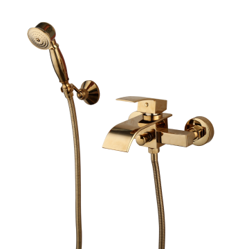 Badkraan watervalkraan goudkleurig